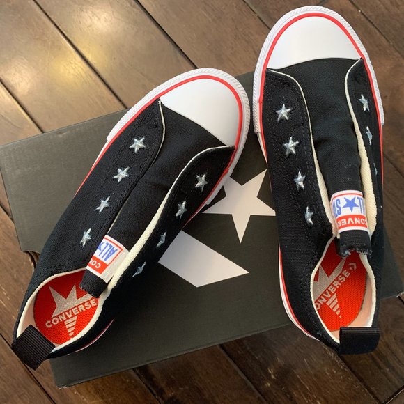 Converse Chuck Taylor All Star Black Slip-On *NEW* Big Kids 4 - Picture 6 of 7